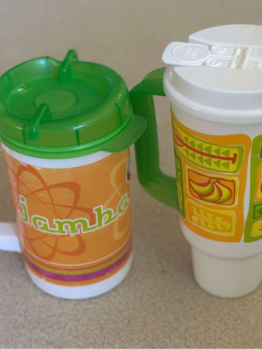 Jamba Juice Mug with Spill-Resistant Lid